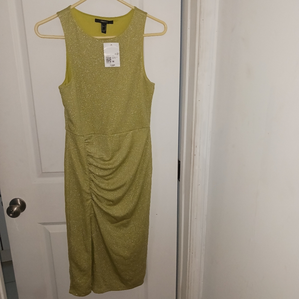 New forever 21 metallic party dress
